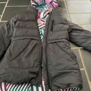 Ivivva Down Puffer Coat Sz 10 Black